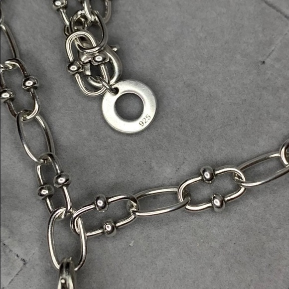 S925 Skull Pave Charm jewelry set for Men - Picture 8 of 12